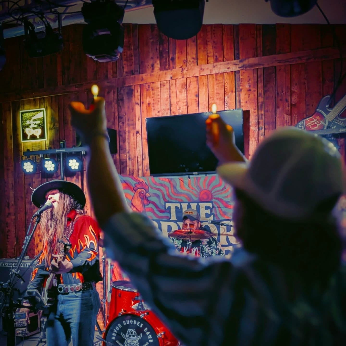 Bryor Rhodes Band playing a live show